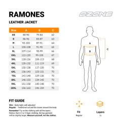 Ozone kurtka motocyklowa skórzana Ramones