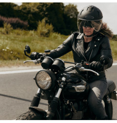 Ozone kurtka motocyklowa skórzana Damska Ramones