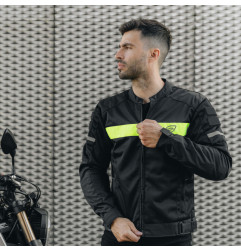 Ozone kurtka motocyklowa tekstylna Dart Black Yellow