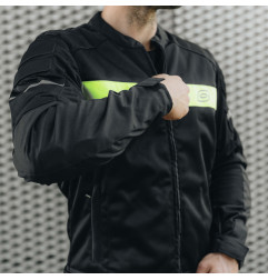Ozone kurtka motocyklowa tekstylna Dart Black Yellow