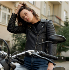 Ozone kurtka motocyklowa skórzana Damska Ramones Modern
