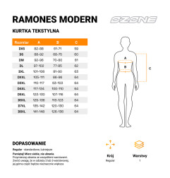 Ozone kurtka motocyklowa skórzana Damska Ramones Modern