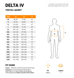 Ozone kurtka motocyklowa tekstylna Delta IV Black