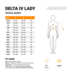 Ozone kurtka motocyklowa tekstylna Damska Delta IV Black
