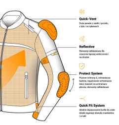 Ozone kurtka motocyklowa tekstylna letnia Neo Air Black