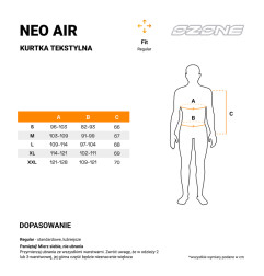 Ozone kurtka motocyklowa tekstylna letnia Neo Air Black