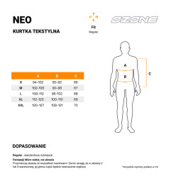 Ozone kurtka motocyklowa tekstylna Neo Black Yellow