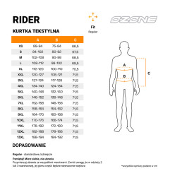 Ozone kurtka motocyklowa tekstylna Rider