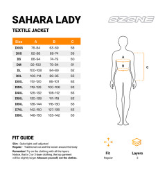 Ozone kurtka motocyklowa tekstylna Damska Sahara