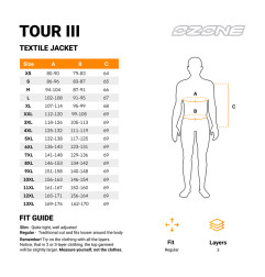 Ozone kurtka motocyklowa tekstylna Tour III Black