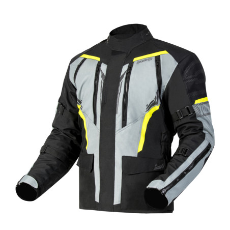 Ozone kurtka motocyklowa tekstylna Tour III Black Grey Yellow