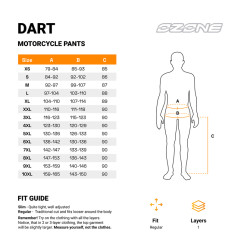 Ozone spodnie motocyklowe tekstylne Dart Black