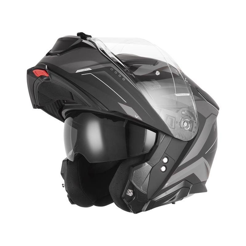 Nox Kask szczękowy FLIP-UP N967 Conquer Czarny srebrny