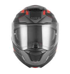 Nox Kask szczękowy FLIP-UP N967 Conquer Czarny czerwony