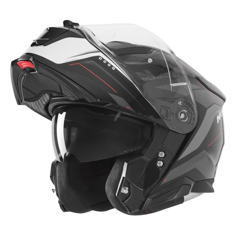 Nox Kask szczękowy FLIP-UP N967 Conquer Czarny biały czerwony