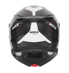Nox Kask szczękowy FLIP-UP N967 Conquer Czarny biały czerwony