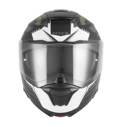Nox Kask szczękowy FLIP-UP N967 Conquer Czarny biały zielony