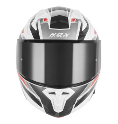 Nox Kask szczękowy FLIP-UP N968 Shift Biały Czarny Czerwony