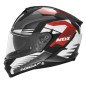 Nox Kask Integralny N304S Carver Czerwony Biały Czarny