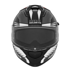 Nox Kask Integralny N304S Carver Czerwony Biały Czarny