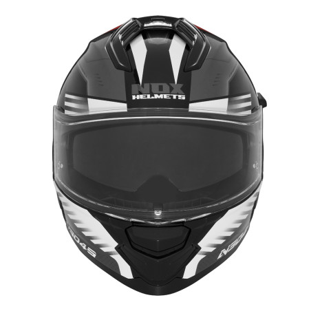 Nox Kask Integralny N304S Carver Czerwony Biały Czarny