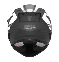 Nox Kask Integralny N304S Carver Biały czarny