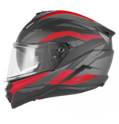 Nox Kask Integralny N304S Revo Czerwony Czarny