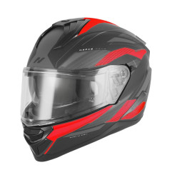 Nox Kask Integralny N304S Revo Czerwony Czarny