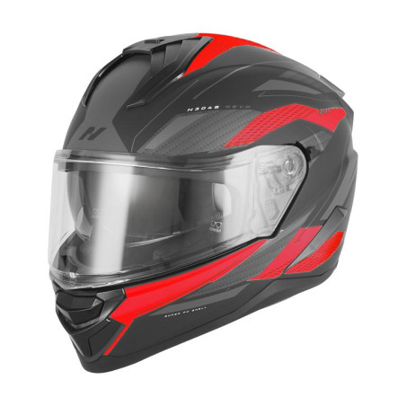 Nox Kask Integralny N304S Revo Czerwony Czarny