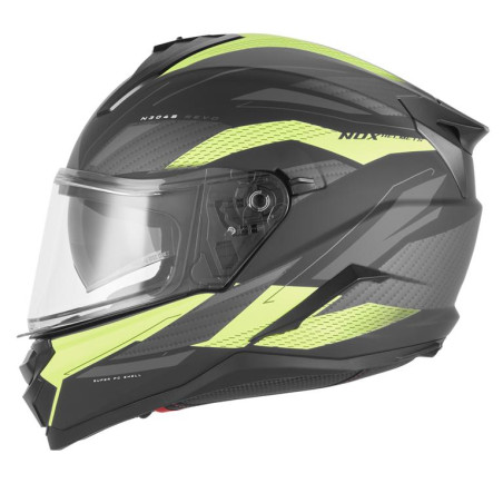 Nox Kask Integralny N304S Revo żółty Czarny