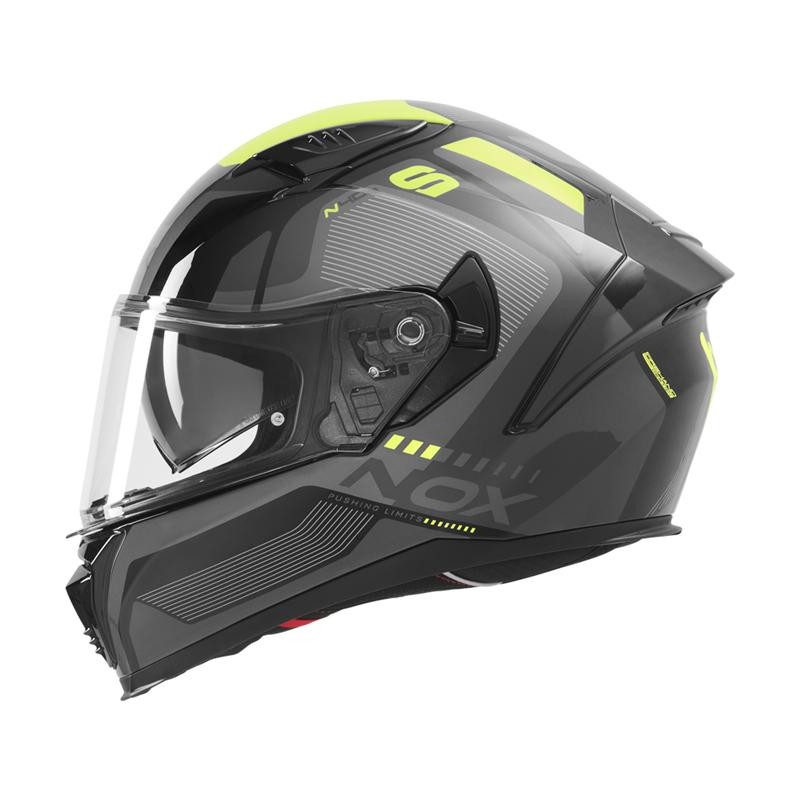 Nox Kask Integralny N402 Mentor Czarny żółty
