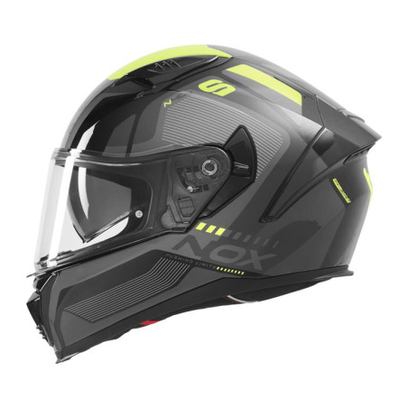Nox Kask Integralny N402 Mentor Czarny żółty