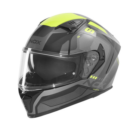Nox Kask Integralny N402 Mentor Czarny żółty