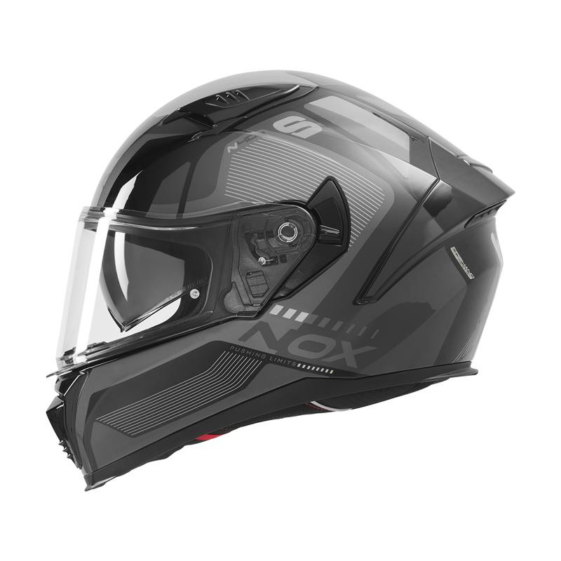 Nox Kask Integralny N402 Mentor Czarny szary