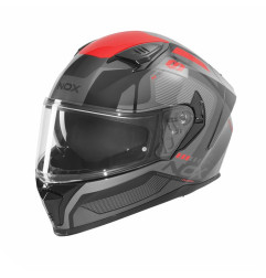 Nox Kask Integralny N402 Mentor Czarny czerwony