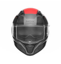 Nox Kask Integralny N402 Mentor Czarny czerwony