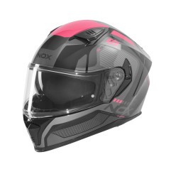 Nox Kask Integralny N402 Mentor Czarny różowy
