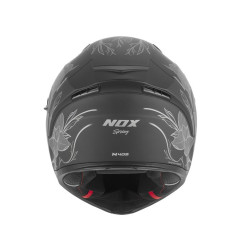 Nox Kask Integralny N402 Spring Czarny mat srebrny