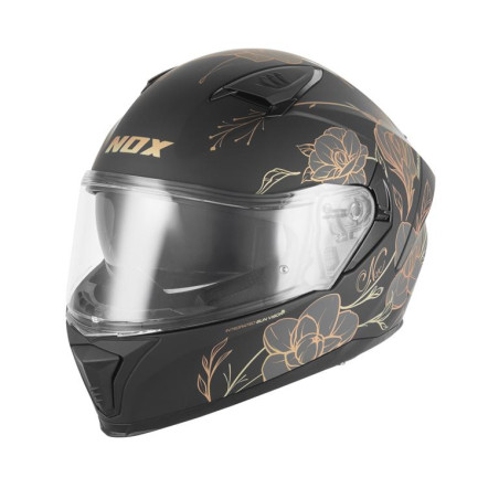 Nox Kask Integralny N402 Spring Gold Czarny mat złoty