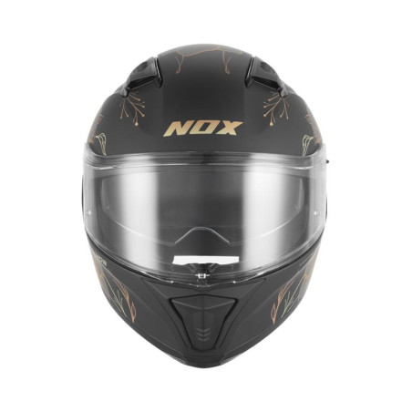 Nox Kask Integralny N402 Spring Gold Czarny mat złoty