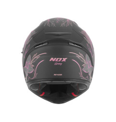 Nox Kask Integralny N402 Spring Pink Czarny mat różowy