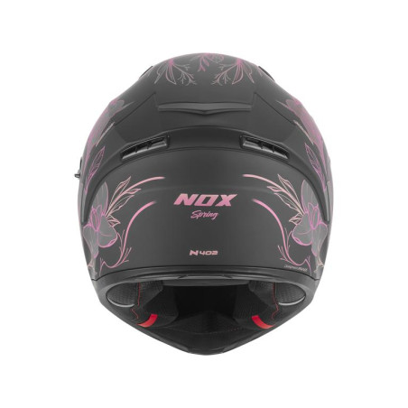 Nox Kask Integralny N402 Spring Pink Czarny mat różowy