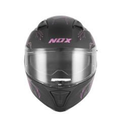 Nox Kask Integralny N402 Spring Pink Czarny mat różowy