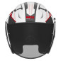 Nox Kask Otwarty Jet N130 Myst Biały Czerwony Czarny