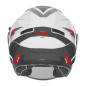 Nox Kask Otwarty Jet N130 Myst Biały Czerwony Czarny