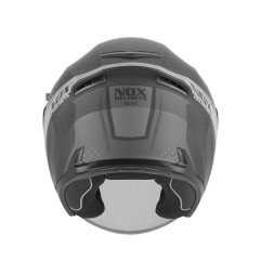 Nox Kask Otwarty Jet N130 Ekto Czarny Srebrny
