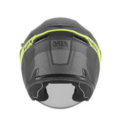 Nox Kask Otwarty Jet N130 Ekto Czarny żółty