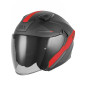 Nox Kask Otwarty Jet N130 Ekto Czarny czerwony