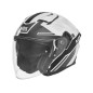 Nox Kask Otwarty Jet N130 Ekto Biały czarny