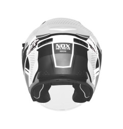 Nox Kask Otwarty Jet N130 Ekto Biały czarny